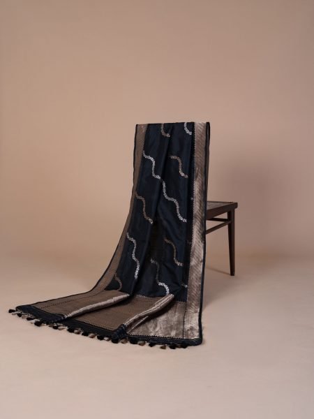 Black-kataan-silk-saree